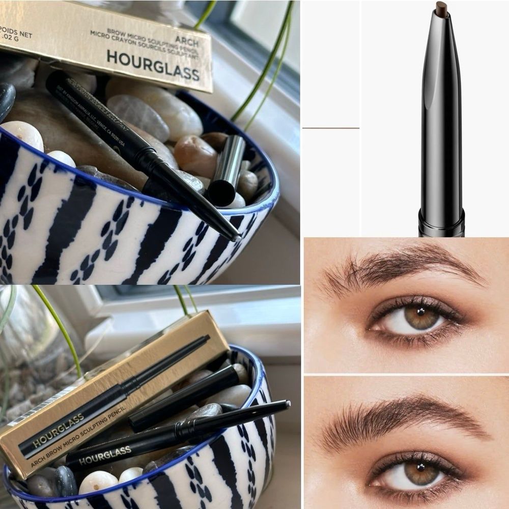 NIB HOURGLASS Arch Brow Micro Sculpting Eyebrow Pencil Travel Size Dark Brunette
